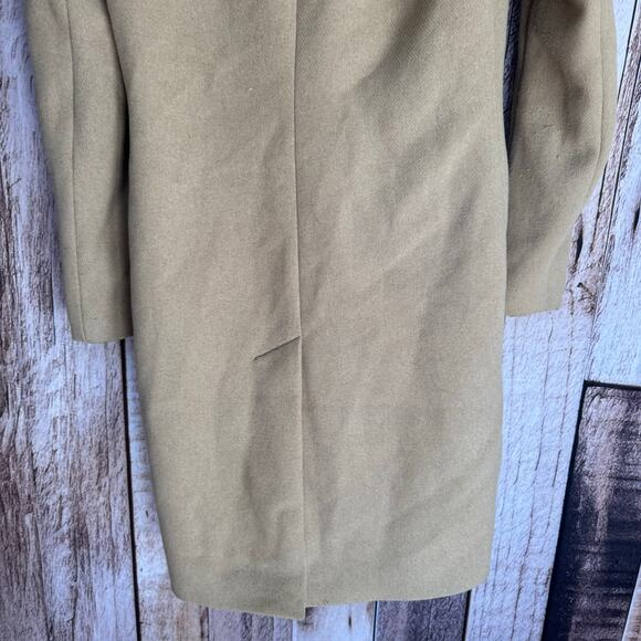 Abercrombie & Fitch Dad Coat Jacket Camel Tan Workwear Classic Long Small Tall - Picture 6 of 8